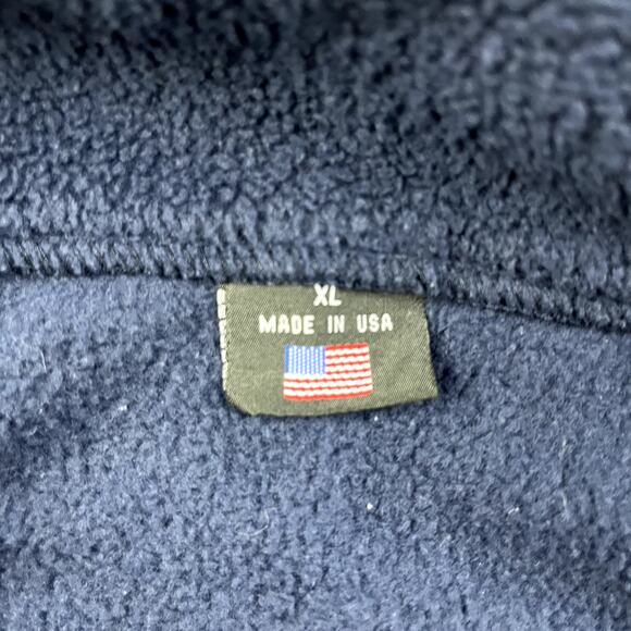 Vintage Columbia Pictures Vest Jacket Adult XL Navy Blue Fleece Movies Film 90s - Picture 5 of 10